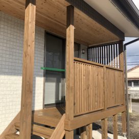 ウッドデッキ塗装